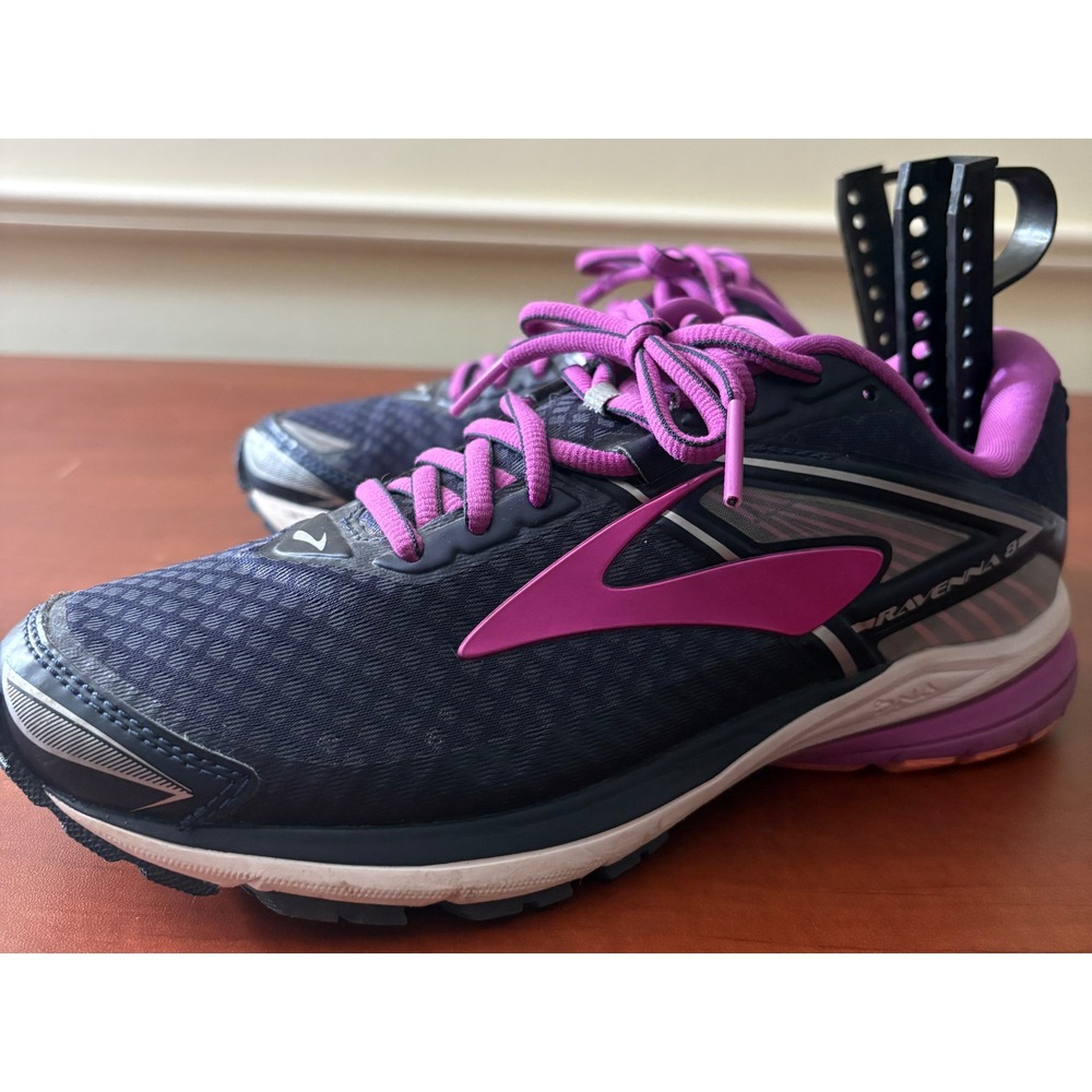 Brooks Ravenna 8 Womens Running Shoes Navy Pink 1202381D454 Wide D Size 7